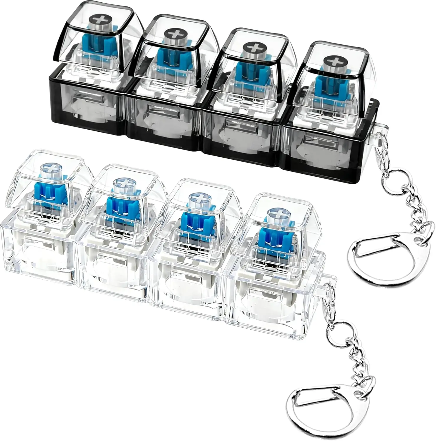 Up Lighting Decor - LED Light-Up Keychain Keyboard Clickable Button