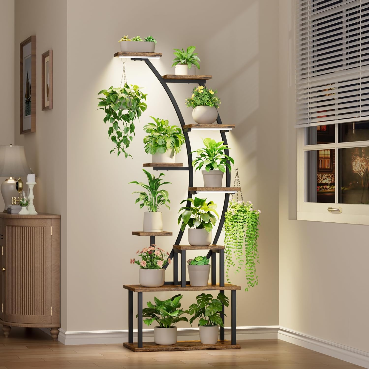 Lighting Decoration Stand - Indoor Plant Stand with Grow Lights,