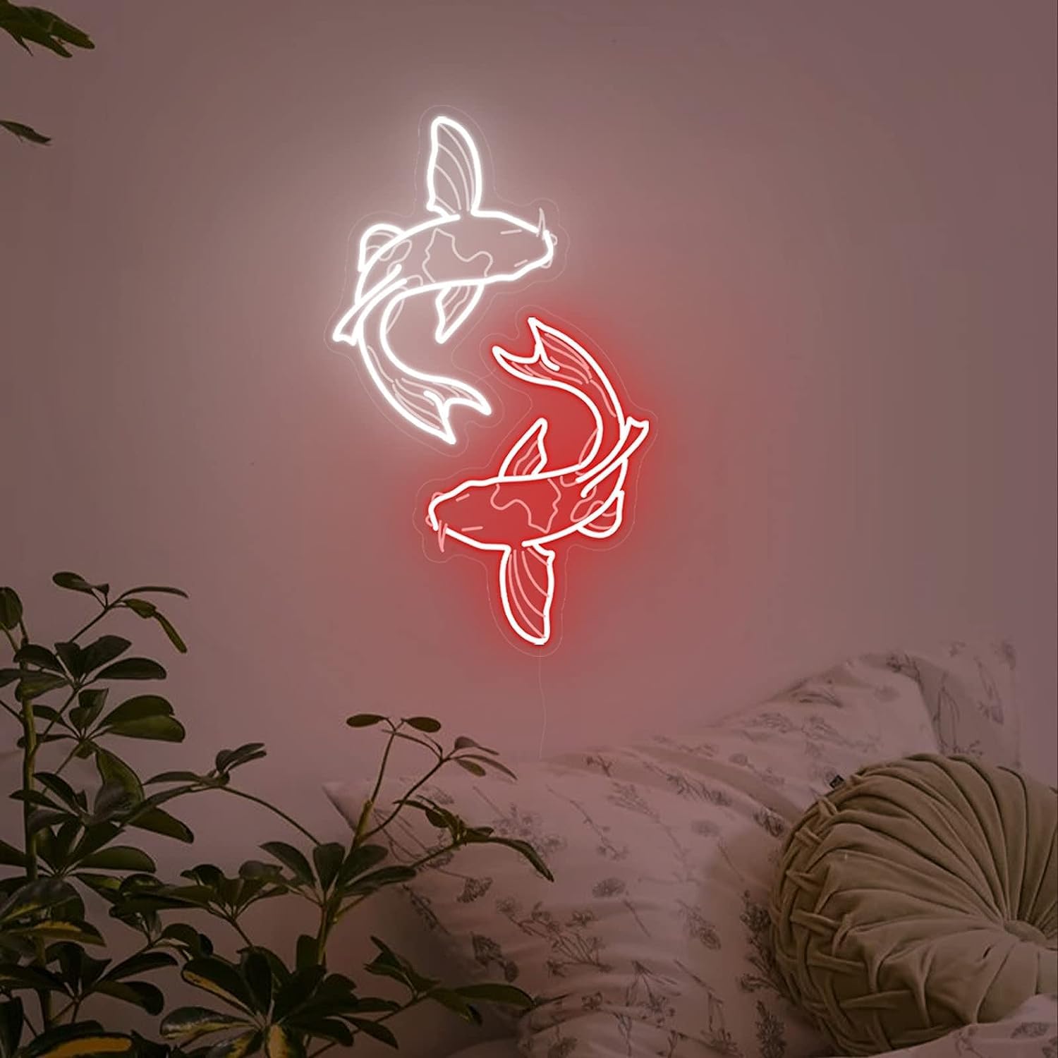Japanese Lighting Decor - Koi Fish Neon Sign USB LED