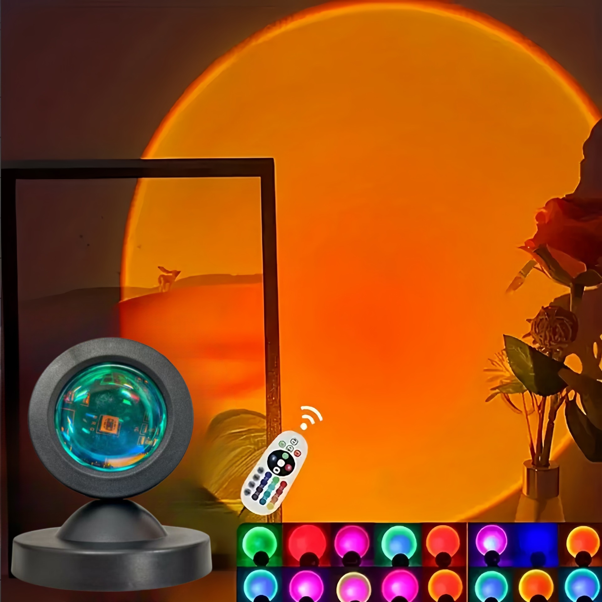 Sunset Lamp Projection - 1pc Vibrant Sunset Projection Light -