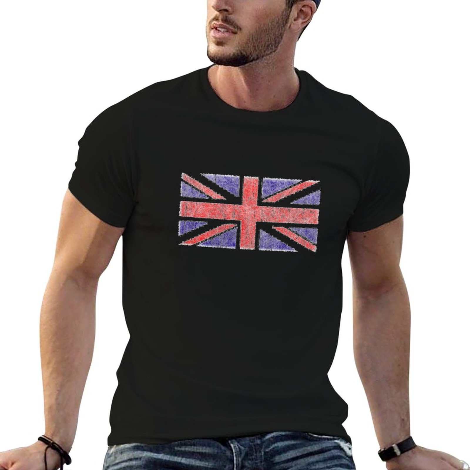 Union Lighting & Decor - Vintage UK Union Jack Flag T-Shirt