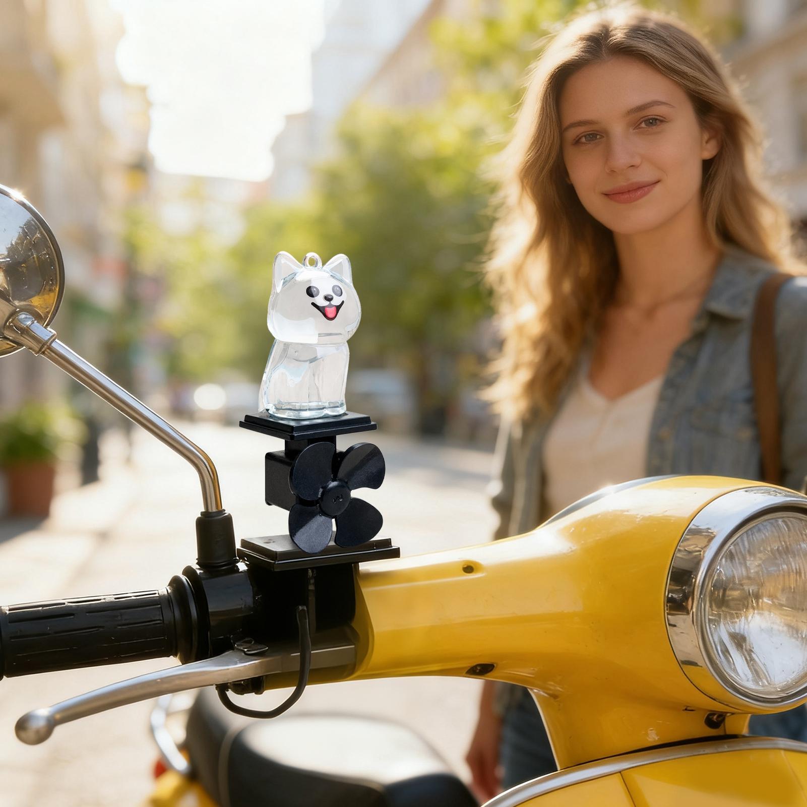 Up Lighting Decor - Mini Dog Figurines Motorcycle Light Up