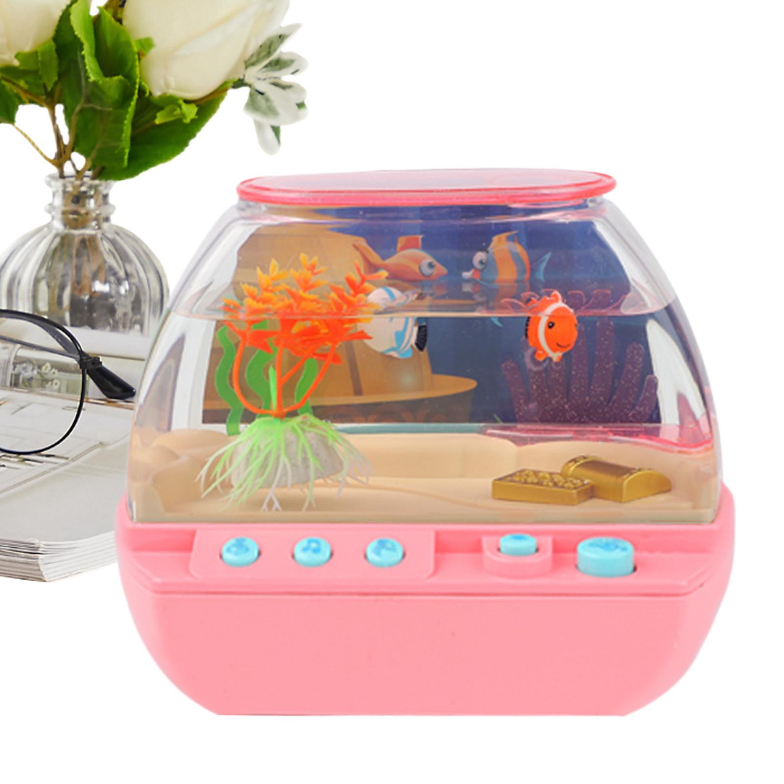 Decor Lighting & Decor Fires Photos - Toy Fish Tank Home Decoration With