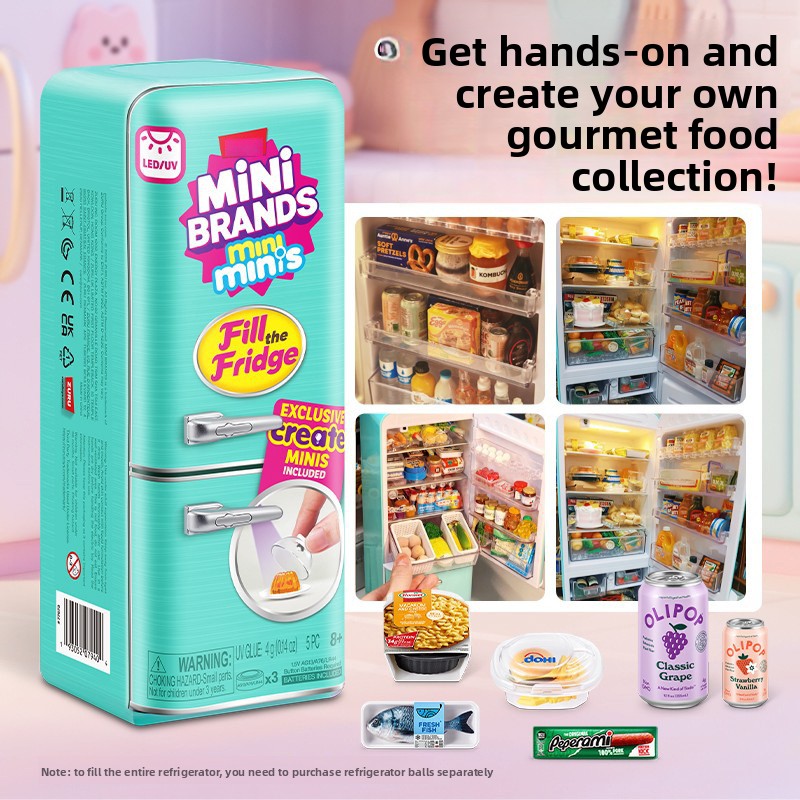 Up Lighting Decor - Led Light Up Mini Refrigerator Toy