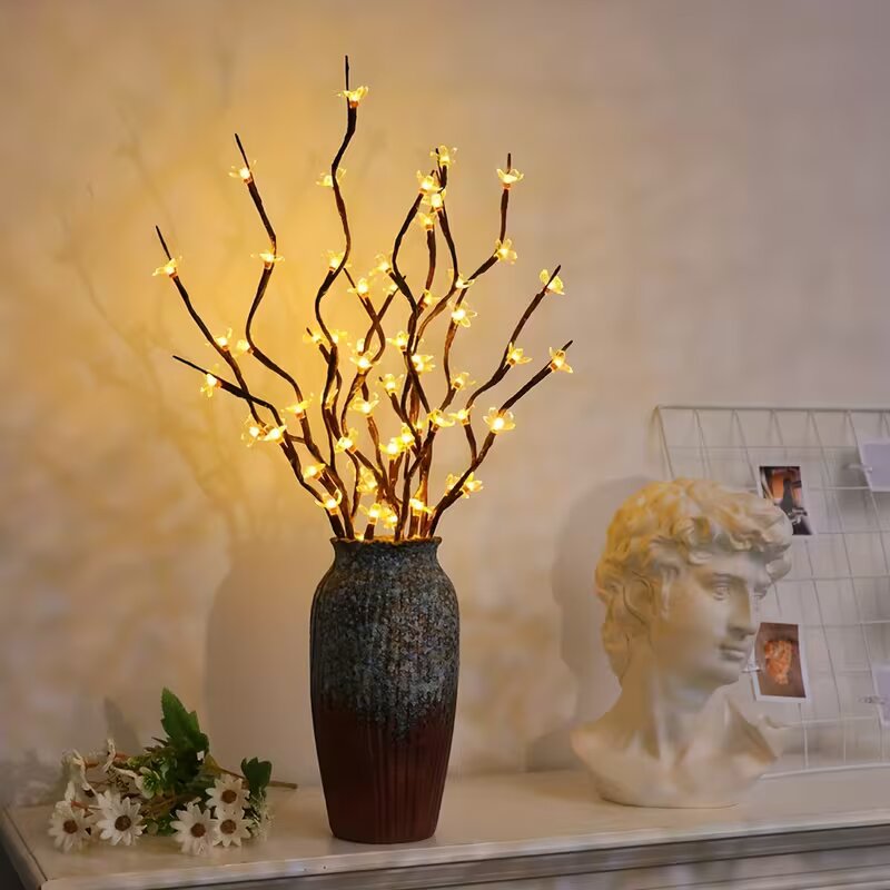 Lighting Decor Outdoor - 1/2PC 20LED Cherry Blossom Tree Branch