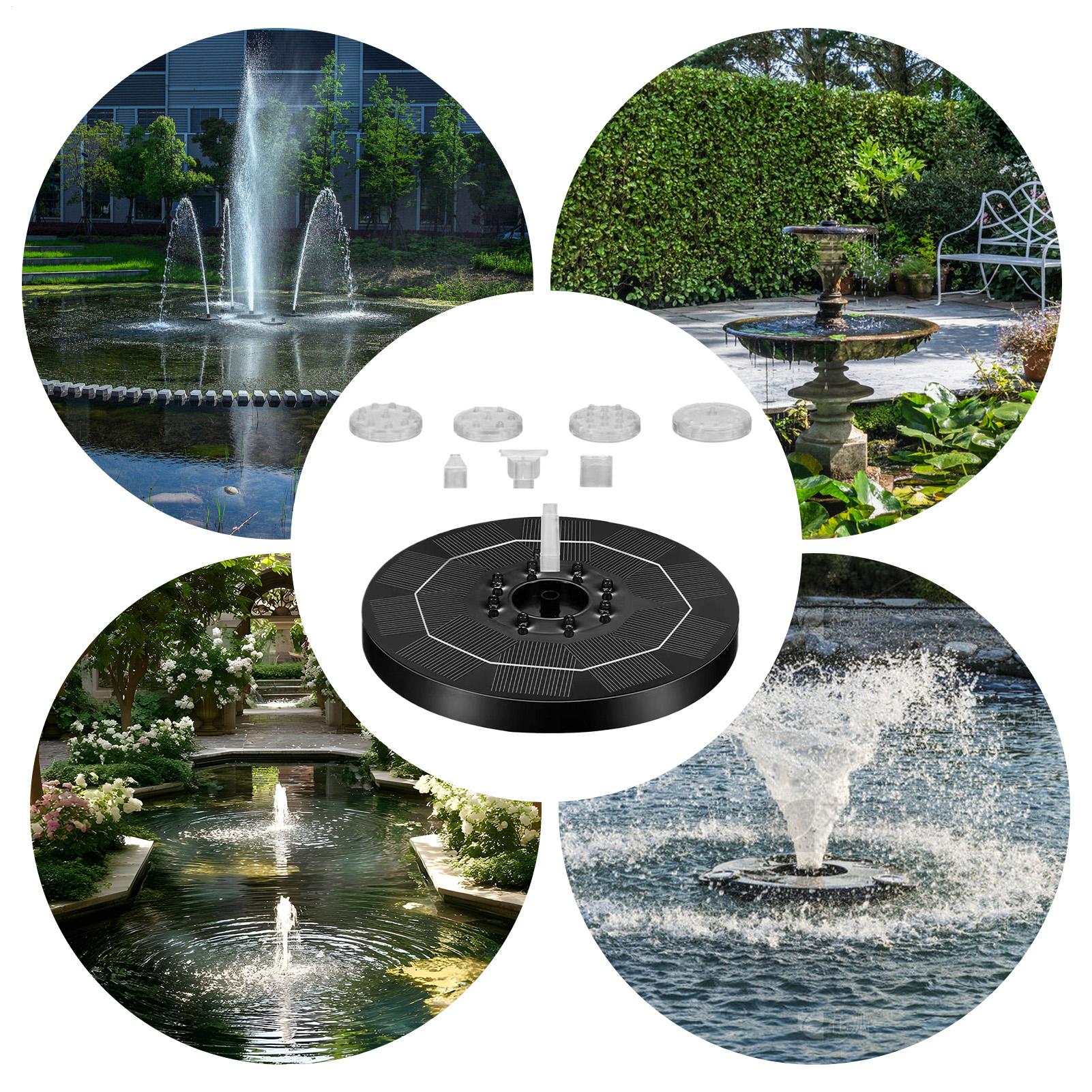 Up Lighting Decor - Fountain Pump Solar Adjustable Light Up