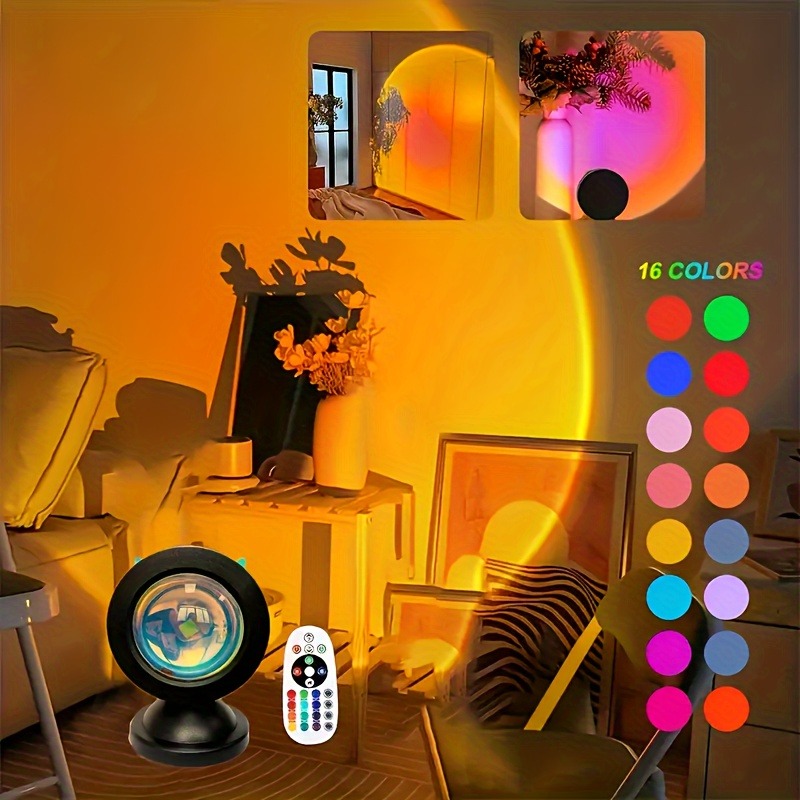 Sunset Lamp Projection - 1pc Vibrant Sunset Projection Light -