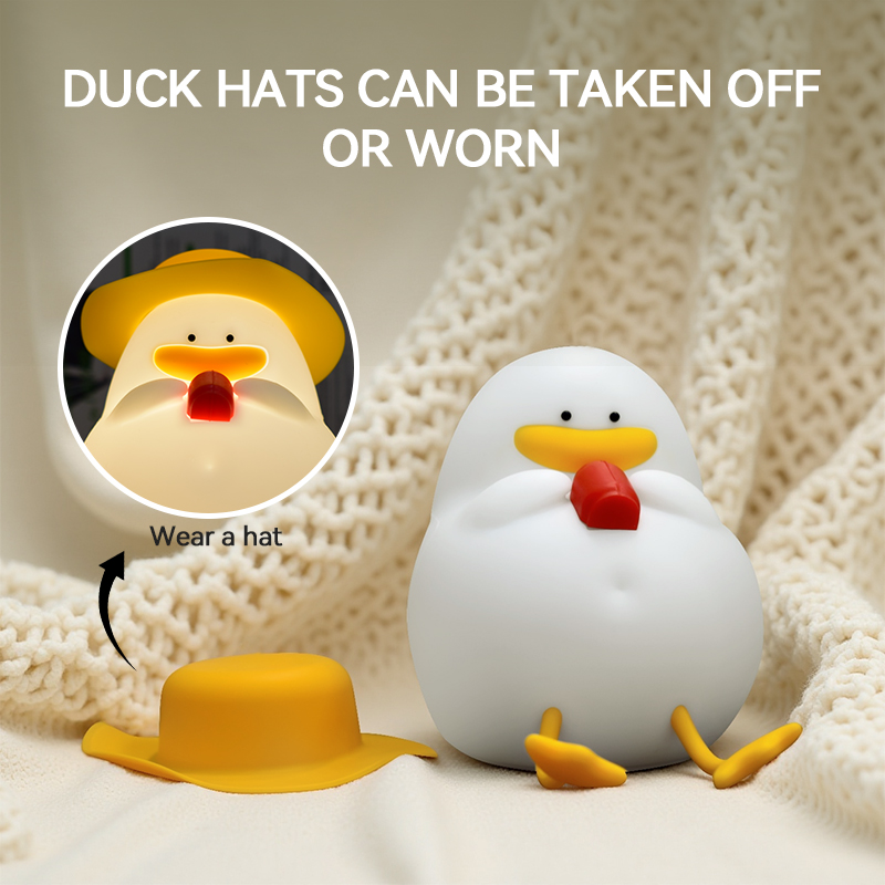 Decor Lighting & Decor Fires Photos - Happy Duck Night Light,Touch-Control Bedside Lamp,Chargable