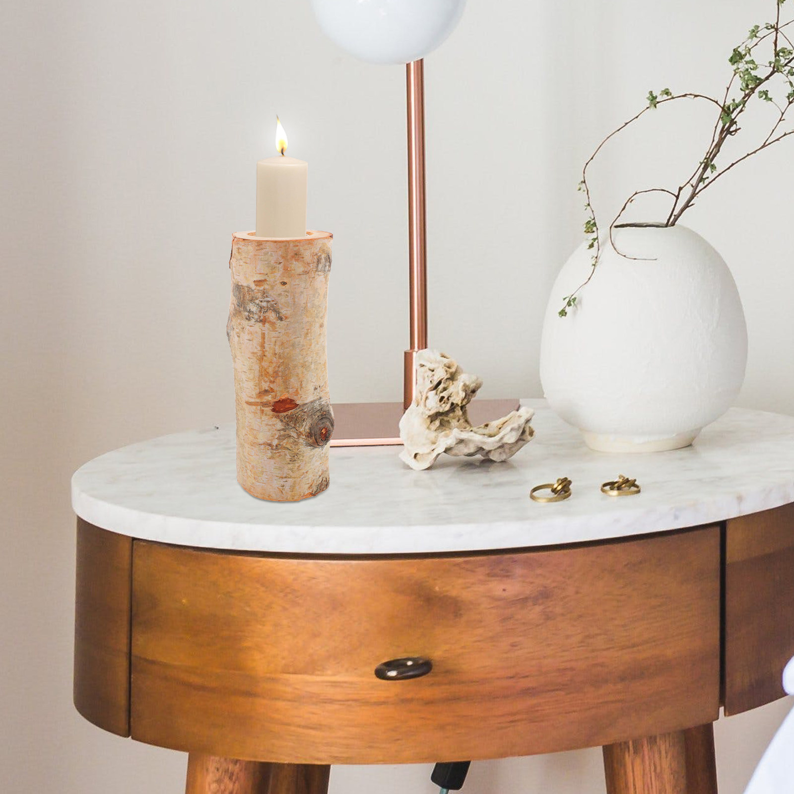 1Set Rustic Wooden Tea Light H - огляд і ціна Lighting Decoration Stand
