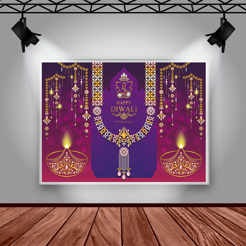 Happy Diwali Photography Backd - огляд і ціна Lighting Decoration For Diwali
