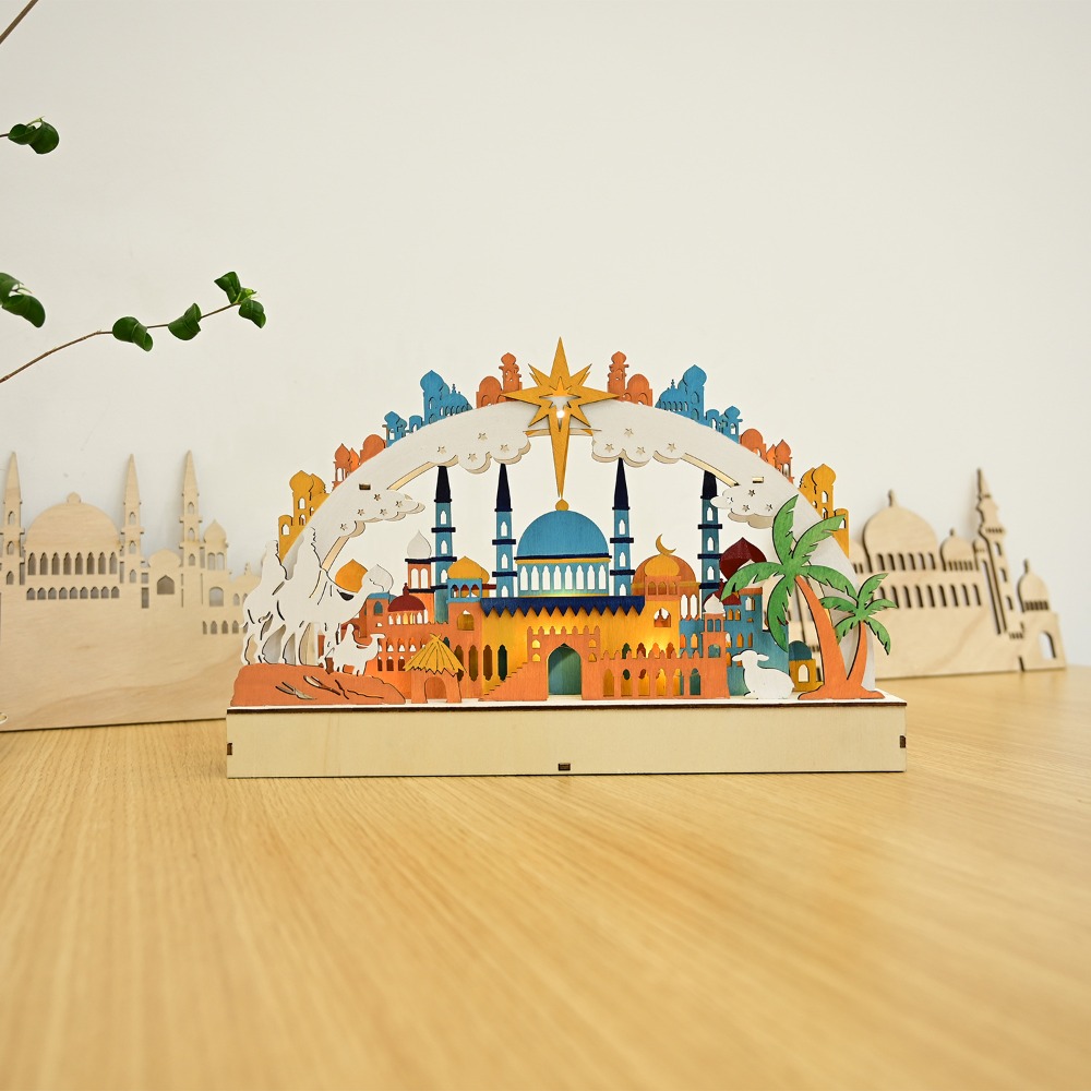 New Wooden LED Moon & Bridge L - огляд і ціна Lighting Decor Woodbridge
