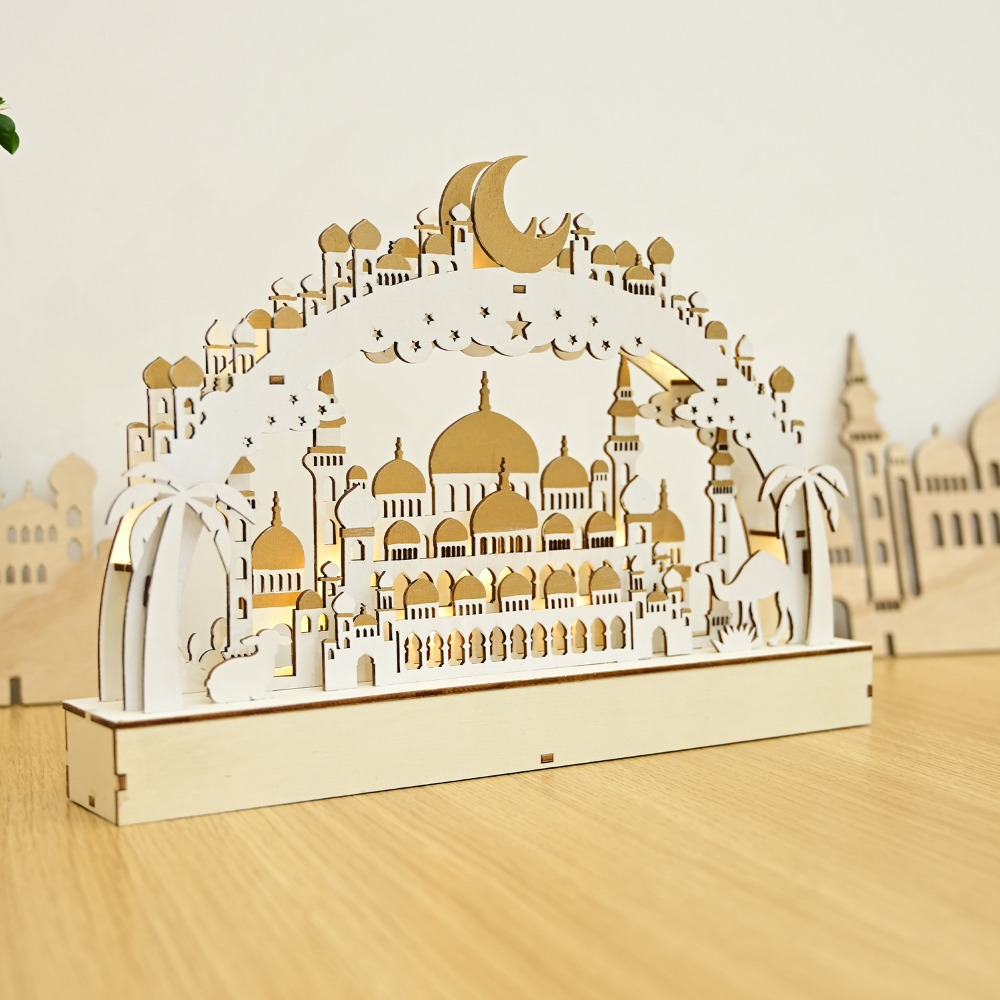 New Wooden LED Moon & Bridge L - огляд і ціна Lighting Decor Woodbridge