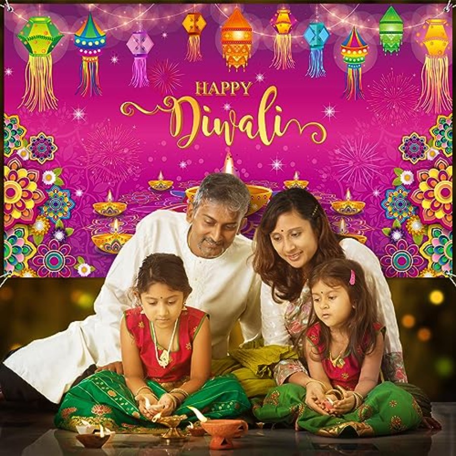 Happy Diwali Backdrop Banner D - огляд і ціна Lighting Decoration For Diwali