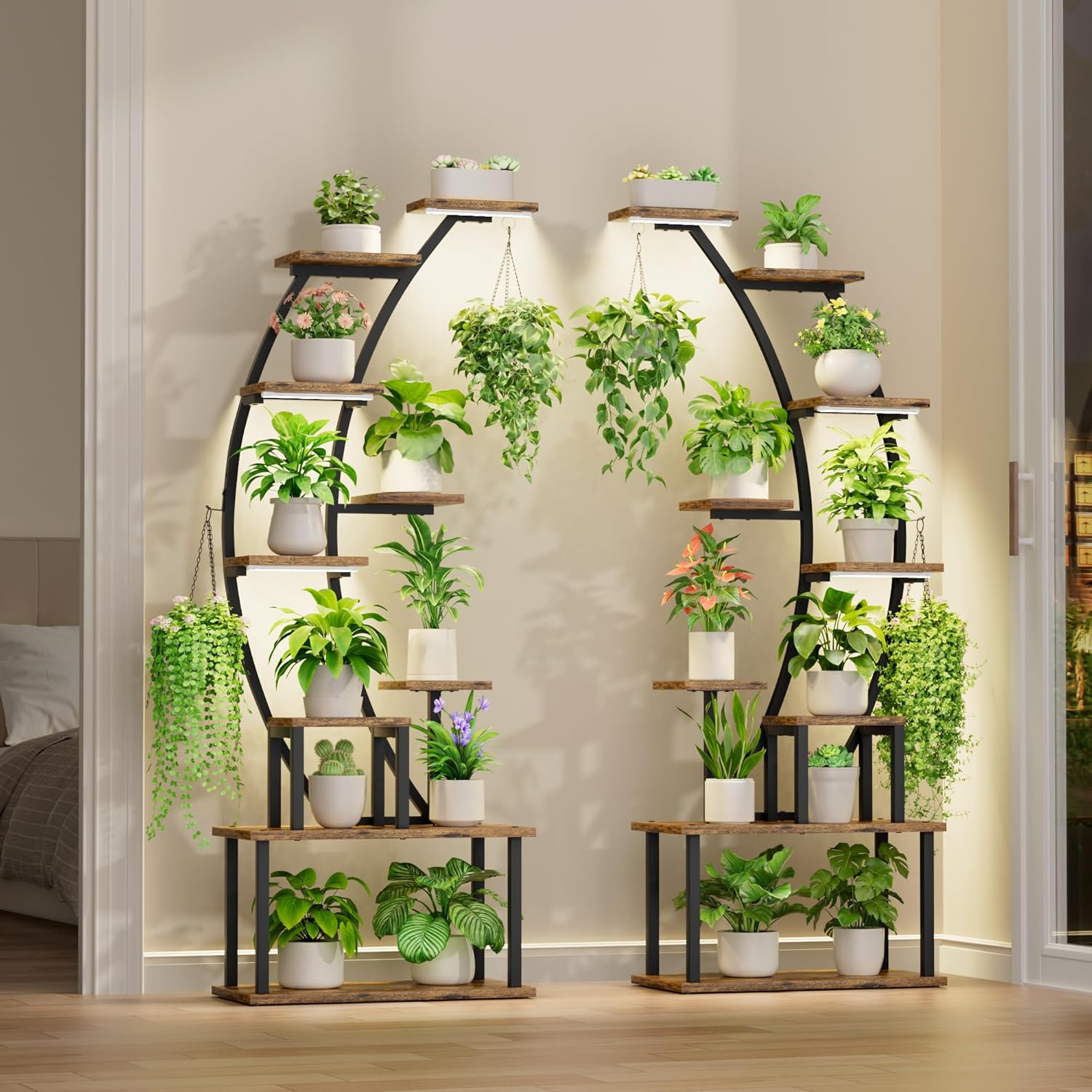 Indoor Plant Stand with Grow L - огляд і ціна Lighting Decoration Stand