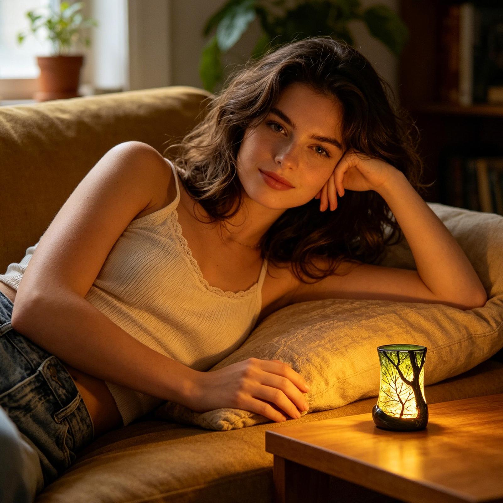 Bedside Table Lamp Forest Nigh - огляд і ціна Decor Lighting & Decor Fires Photos