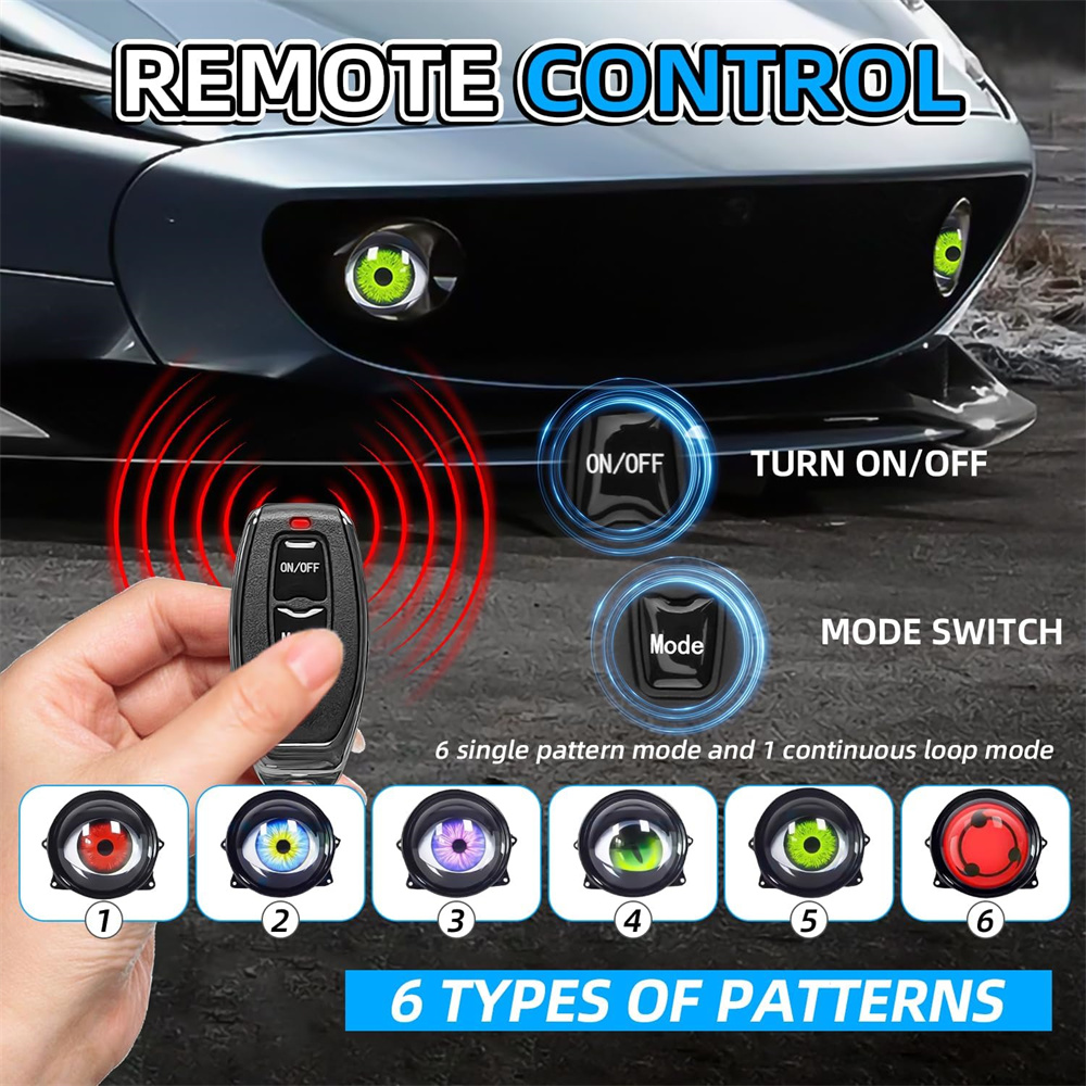  6-Mode Led Dynamic Devil Eye - огляд і ціна Decor Lighting & Decor Fires Photos