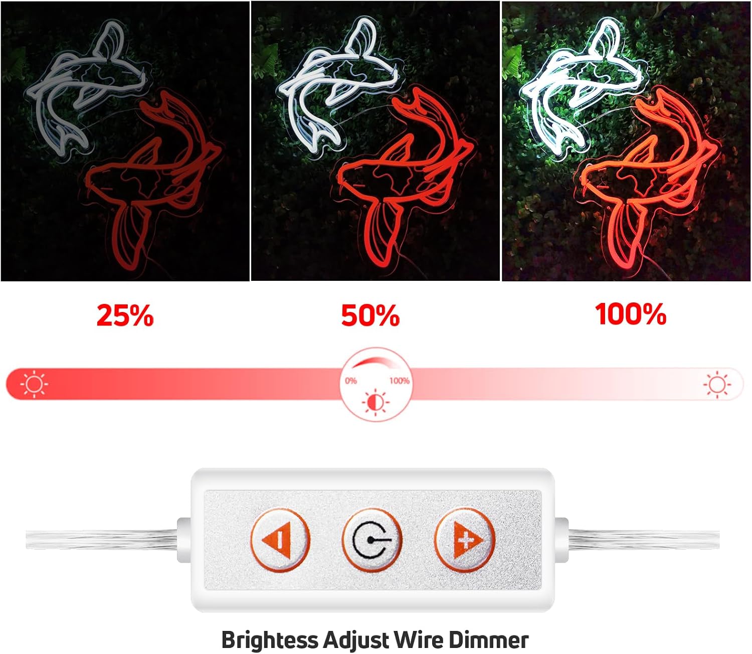 Koi Fish Neon Sign USB LED Neo - огляд і ціна Japanese Lighting Decor