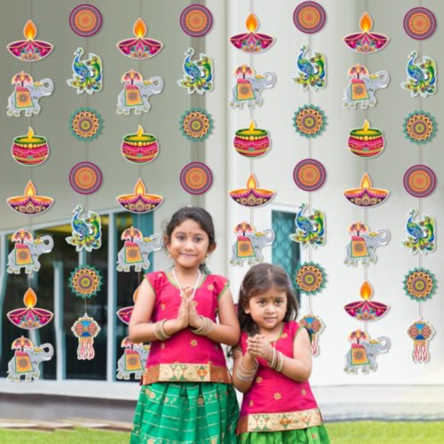 8 Pcs Happy Diwali Hanging Dec - огляд і ціна Lighting Decoration For Diwali