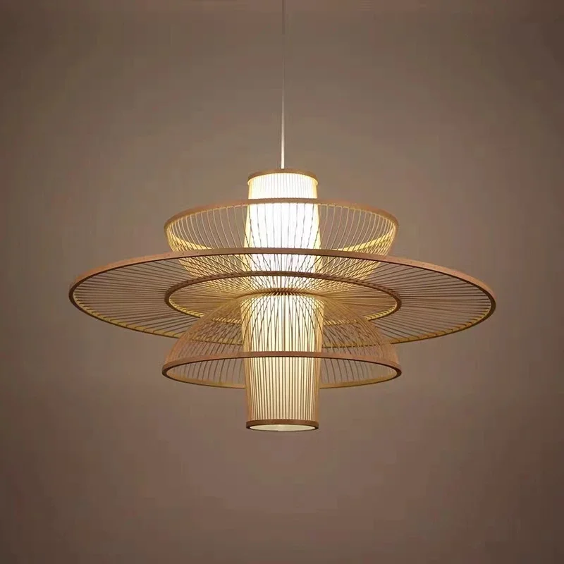 Rural Handmade Bamboo Weaving  - огляд і ціна Japanese Lighting Decor