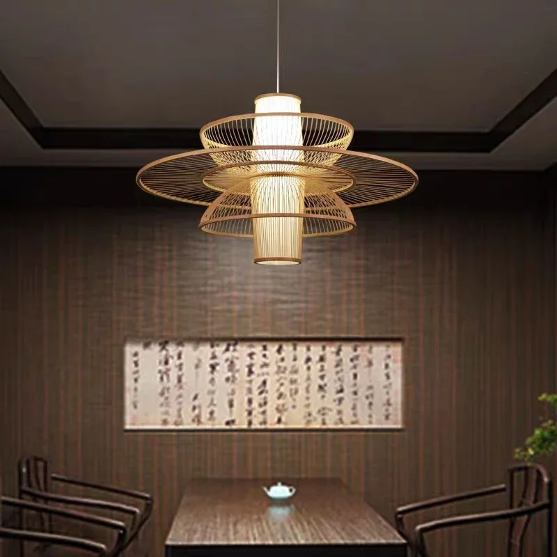 Rural Handmade Bamboo Weaving  - огляд і ціна Japanese Lighting Decor