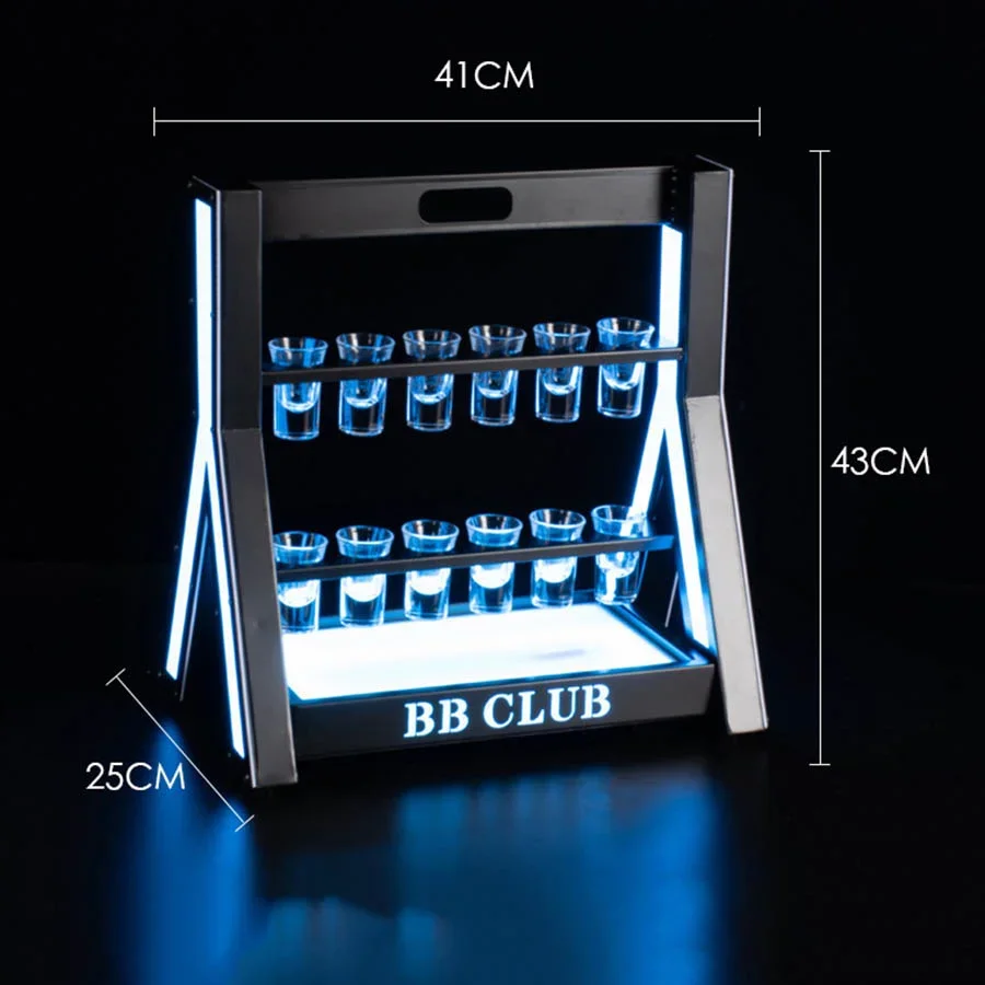 Rechargeable LED Shot Glass Di - огляд і ціна Lighting Decoration Stand