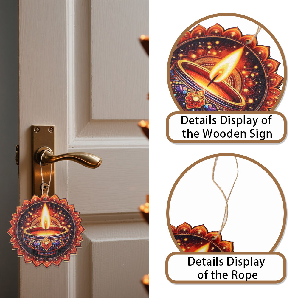 Diwali Themed Decor - Wooden C - огляд і ціна Lighting Decoration For Diwali