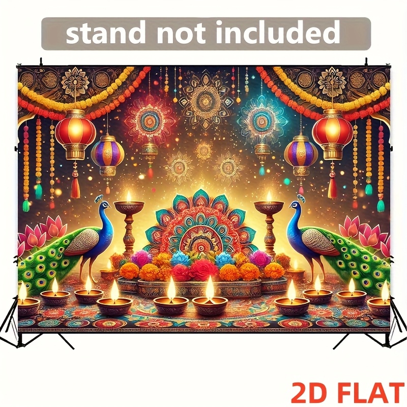 Diwali Peacock Lantern Tapestr - огляд і ціна Lighting Decoration For Diwali