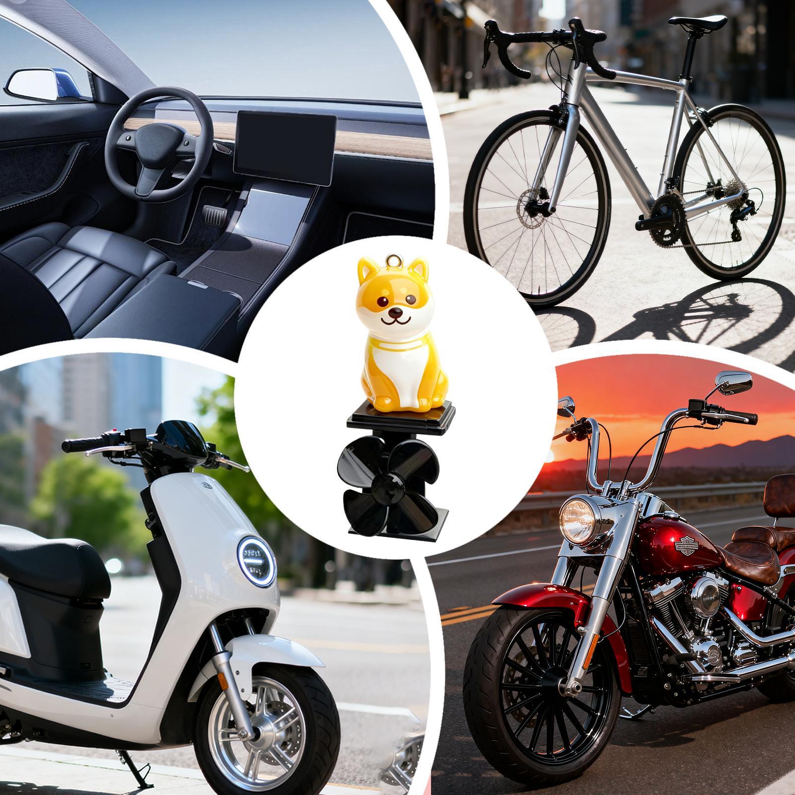 Mini Dog Figurines Motorcycle  - огляд і ціна Up Lighting Decor