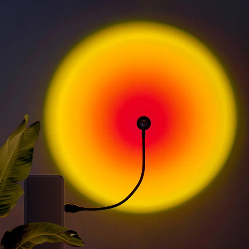 1-4pcs Sunset Lamp LED Rainbow - огляд і ціна Sunset Lamp Projection