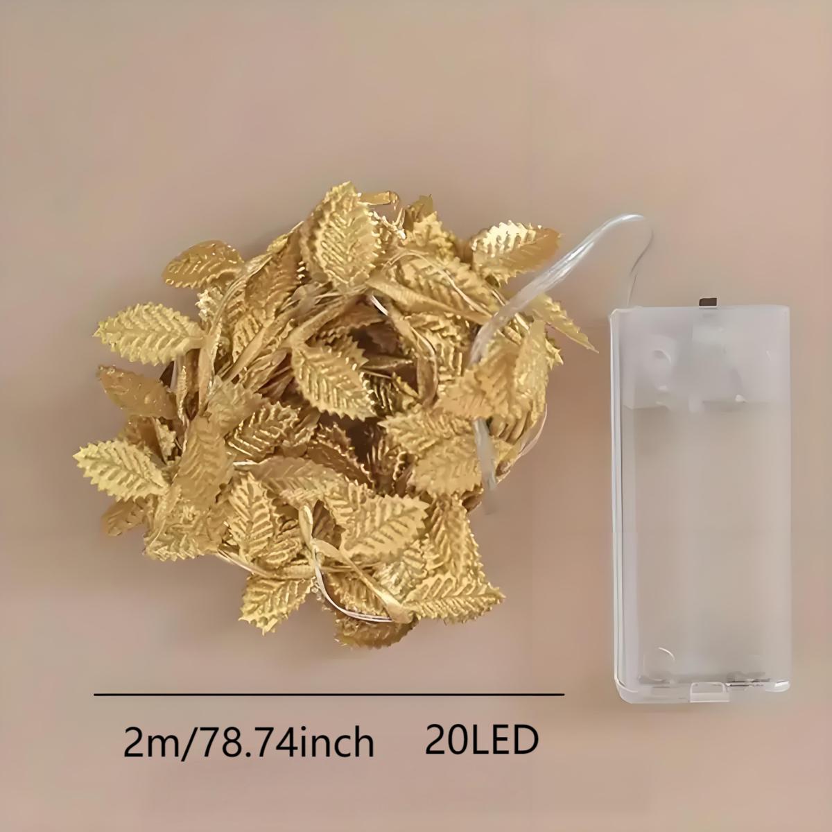 Led Romantic Golden Leaf Fairy - огляд і ціна Lighting Decoration For Diwali