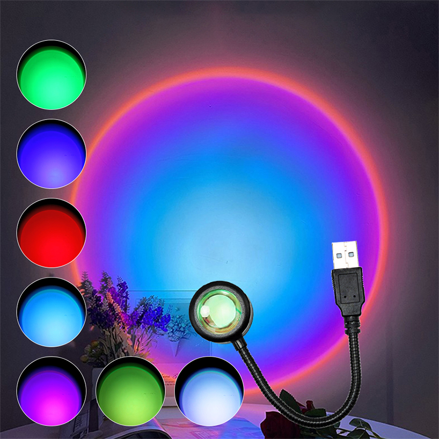 USB LED Sunset Lamp Projector  - огляд і ціна Sunset Lamp Projection