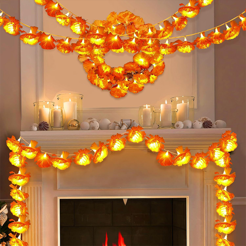 Mexican Marigold Artificial Fl - огляд і ціна Lighting Decoration For Diwali