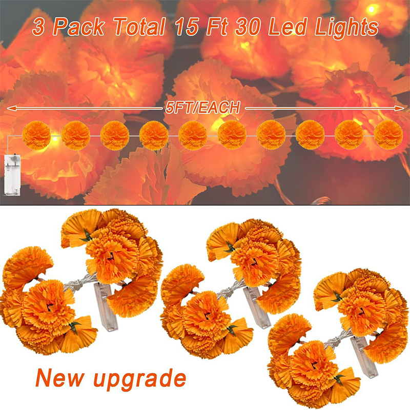 Mexican Marigold Artificial Fl - огляд і ціна Lighting Decoration For Diwali