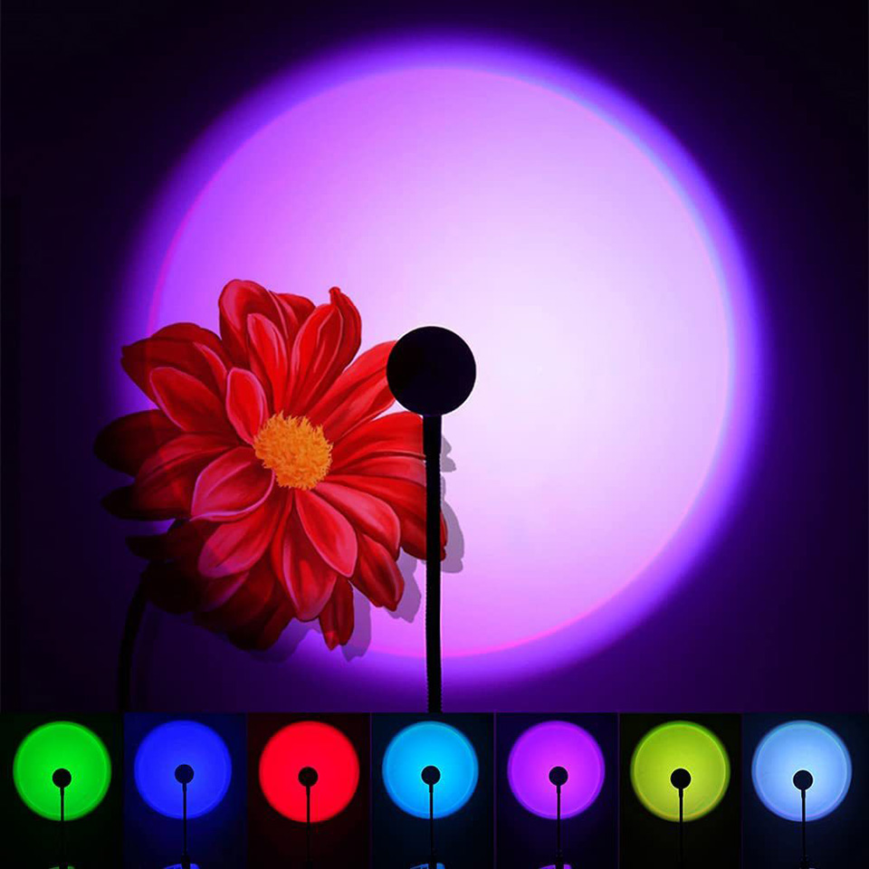 1x USB Sunset Lamp LED Rainbow - огляд і ціна Sunset Lamp Projection