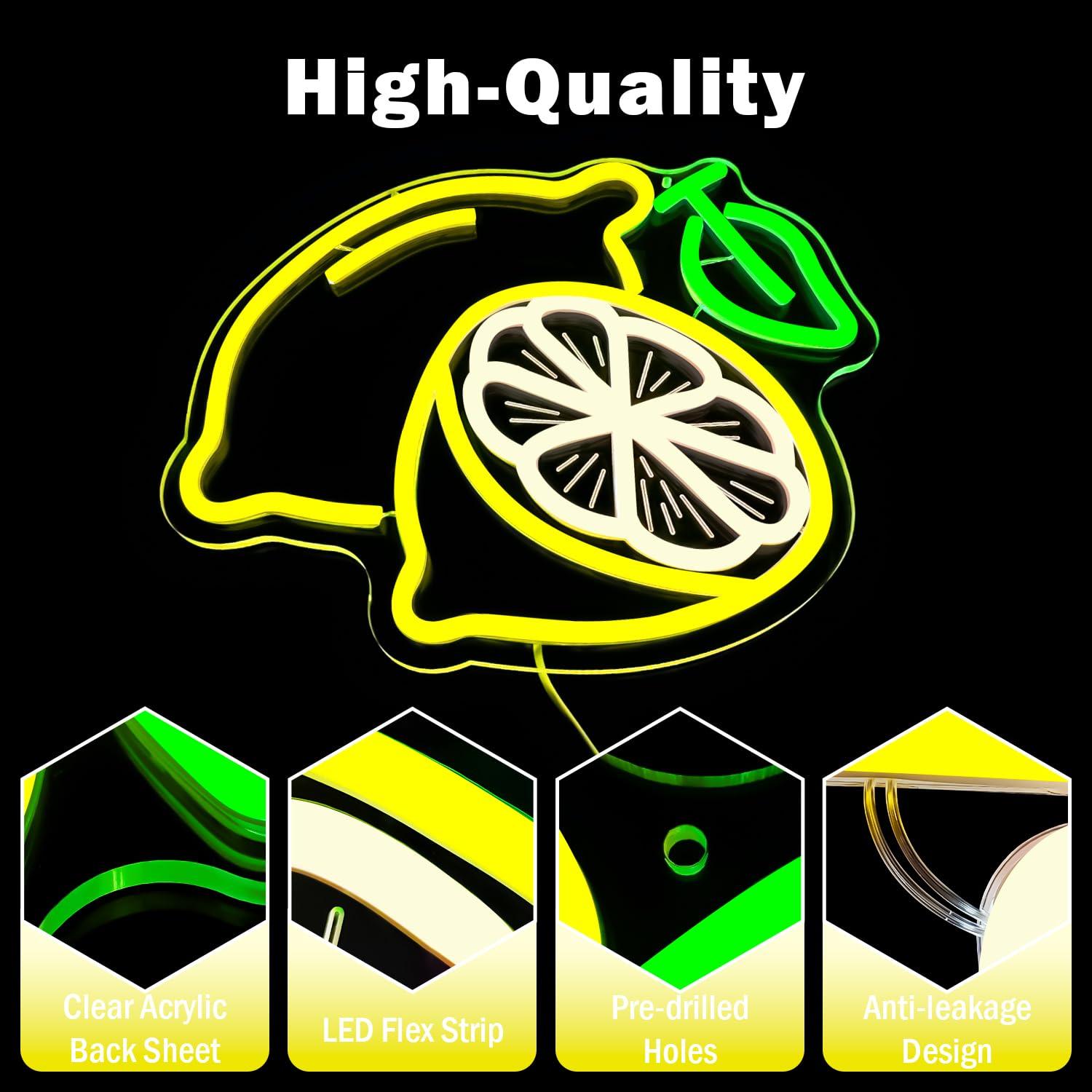 Lemon Neon Sign Dimmable LED L - огляд і ціна Up Lighting Decor