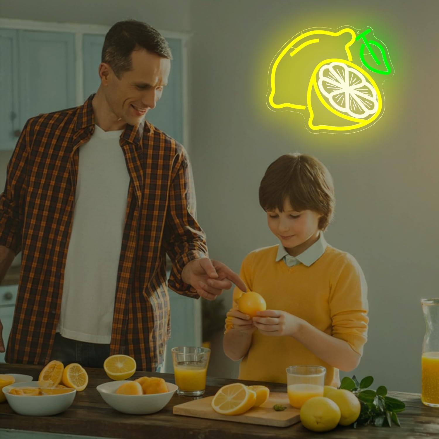 Lemon Neon Sign Dimmable LED L - огляд і ціна Up Lighting Decor