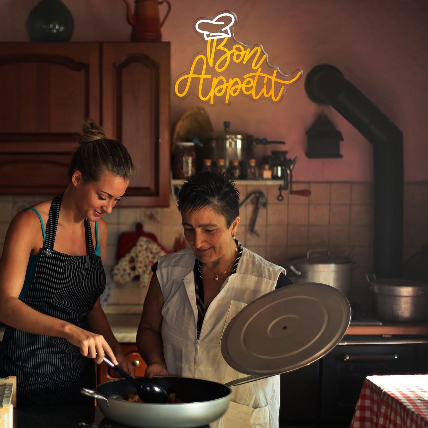 Bon Appetit Chef Hat Neon Sign - огляд і ціна Lighting Decor For Home