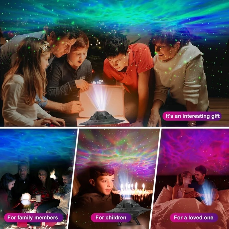 Night Light UFO LED Star Proje - огляд і ціна Sunset Lamp Projection