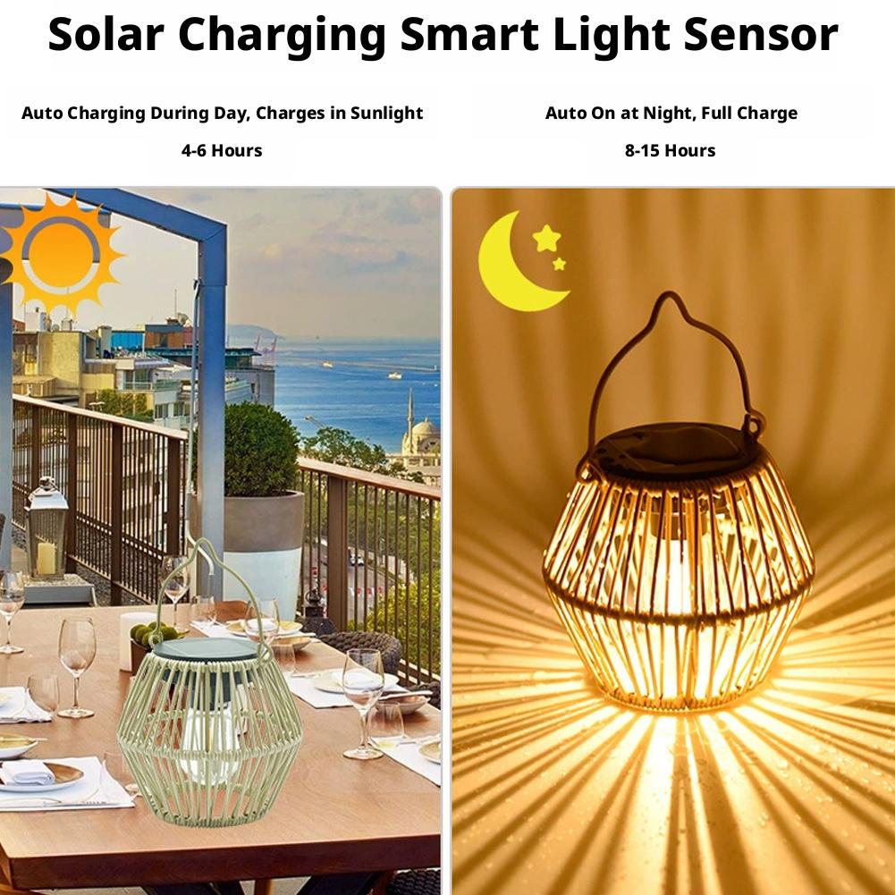 IP65 Waterproof Solar Rattan L - огляд і ціна Lighting Decor Outdoor