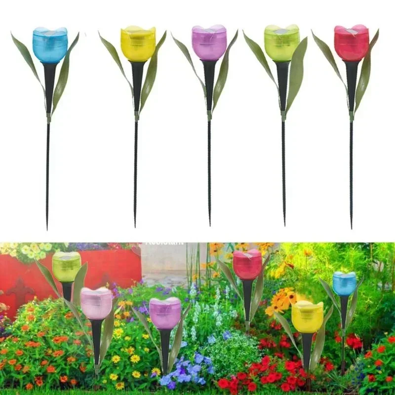 1Pcs Garden Tulip Flower Shape - огляд і ціна Lighting Decoration Stand