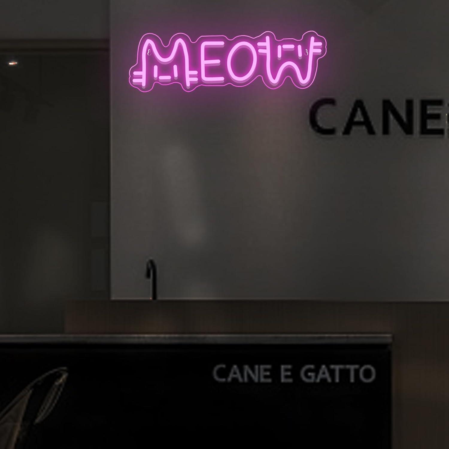 Meow Neon Sign Cat USB Powered - огляд і ціна Lighting Decor For Home