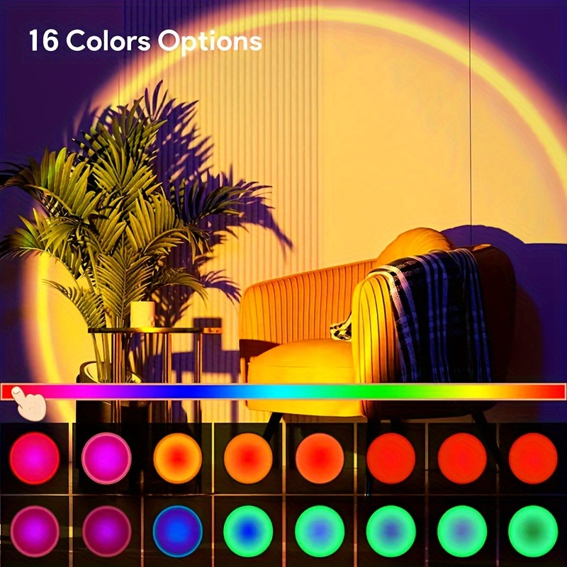 1pc Vibrant Sunset Projection  - огляд і ціна Sunset Lamp Projection