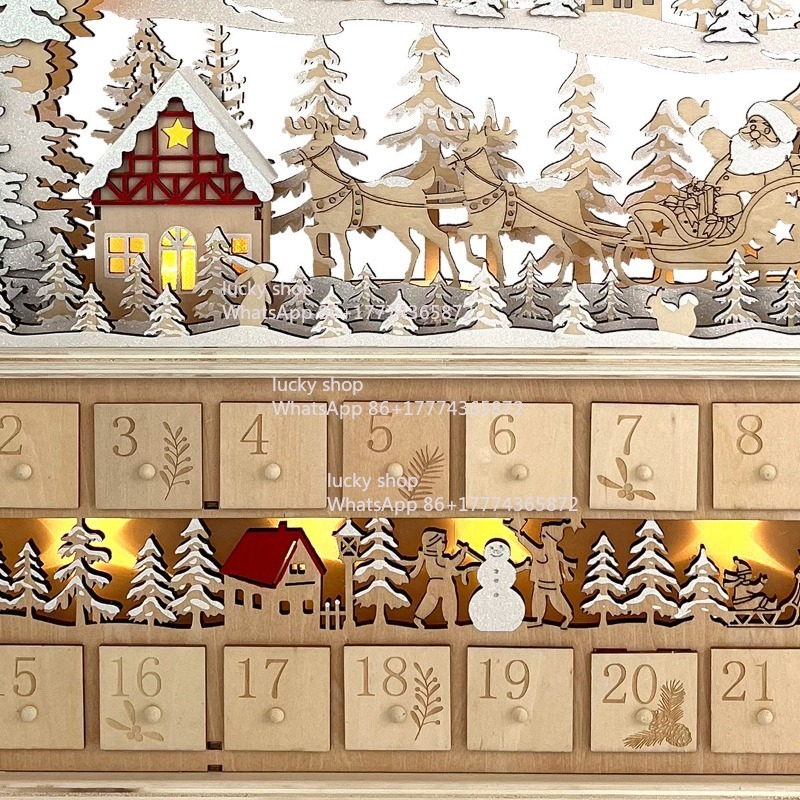 Christmas Wooden Forest Sleigh - огляд і ціна Lighting Decor Woodbridge