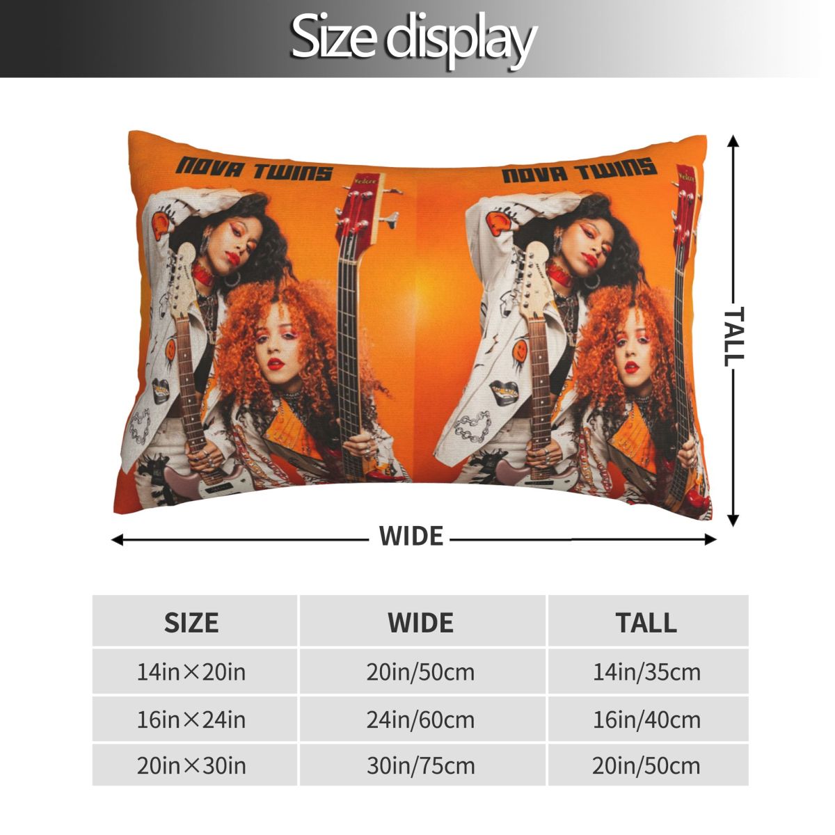Nova Twins Rectangle Pillowcas - огляд і ціна Nova Decor & Lighting Julestjerne