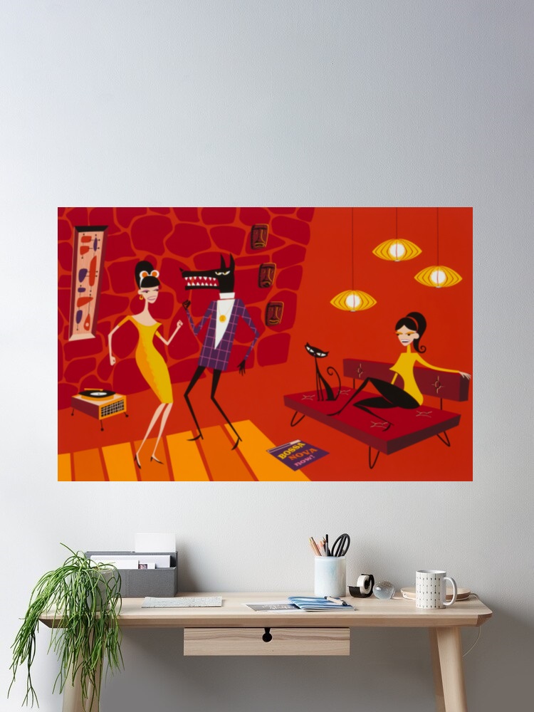 Josh Agle Bossa Nova Now Photo - огляд і ціна Nova Decor & Lighting Julestjerne