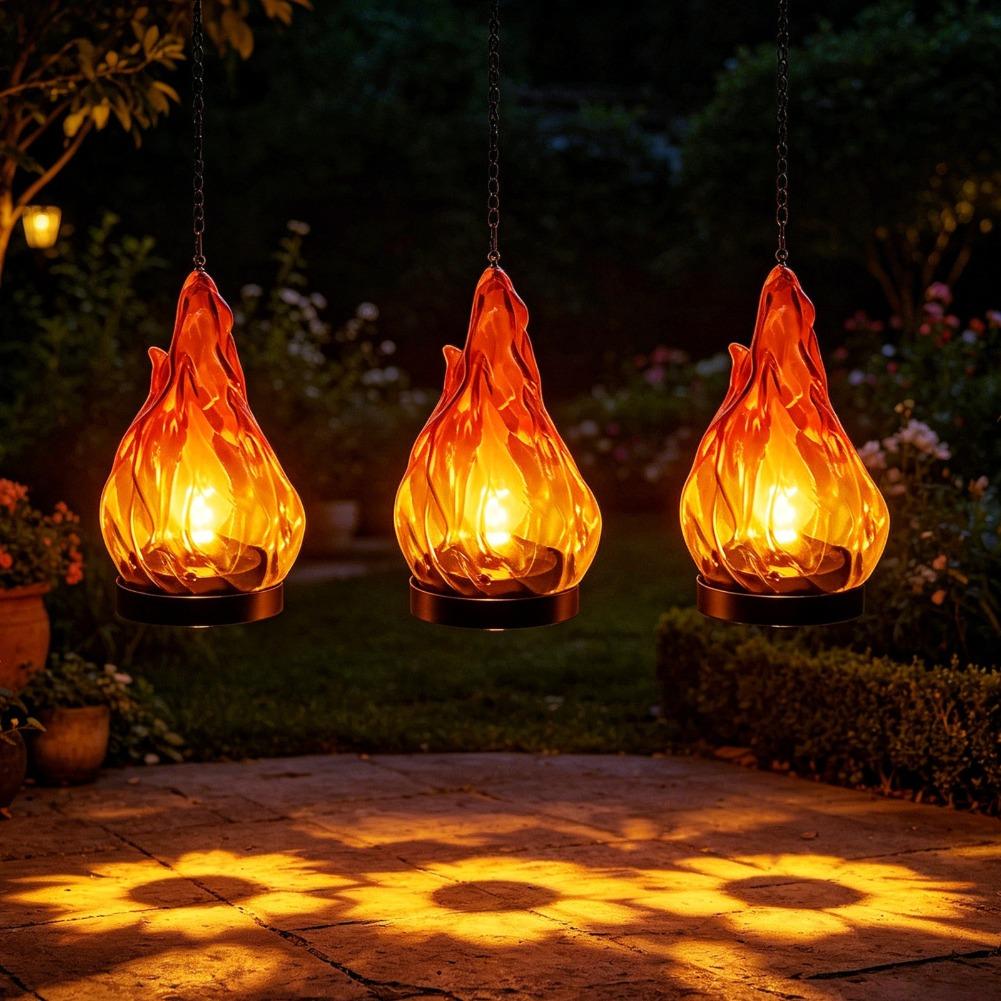 Solar Flame Hanging Lantern Li - огляд і ціна Lighting Decor Outdoor