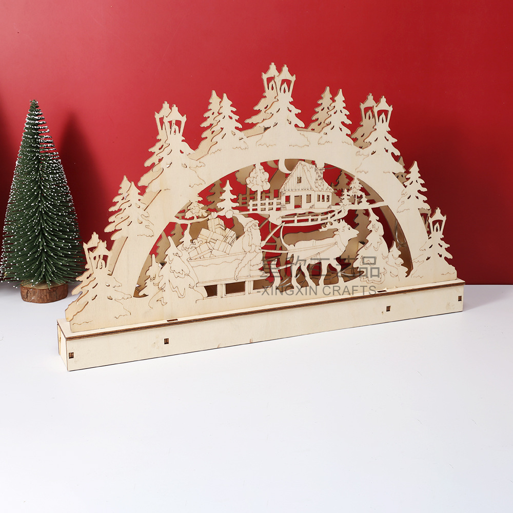 Cross-Border Wooden Crafts LED - огляд і ціна Lighting Decor Woodbridge