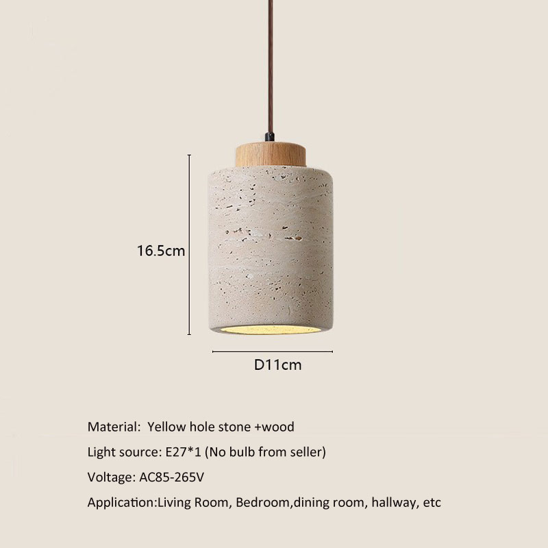 Natural Yellow Cave Stone Pend - огляд і ціна Japanese Lighting Decor