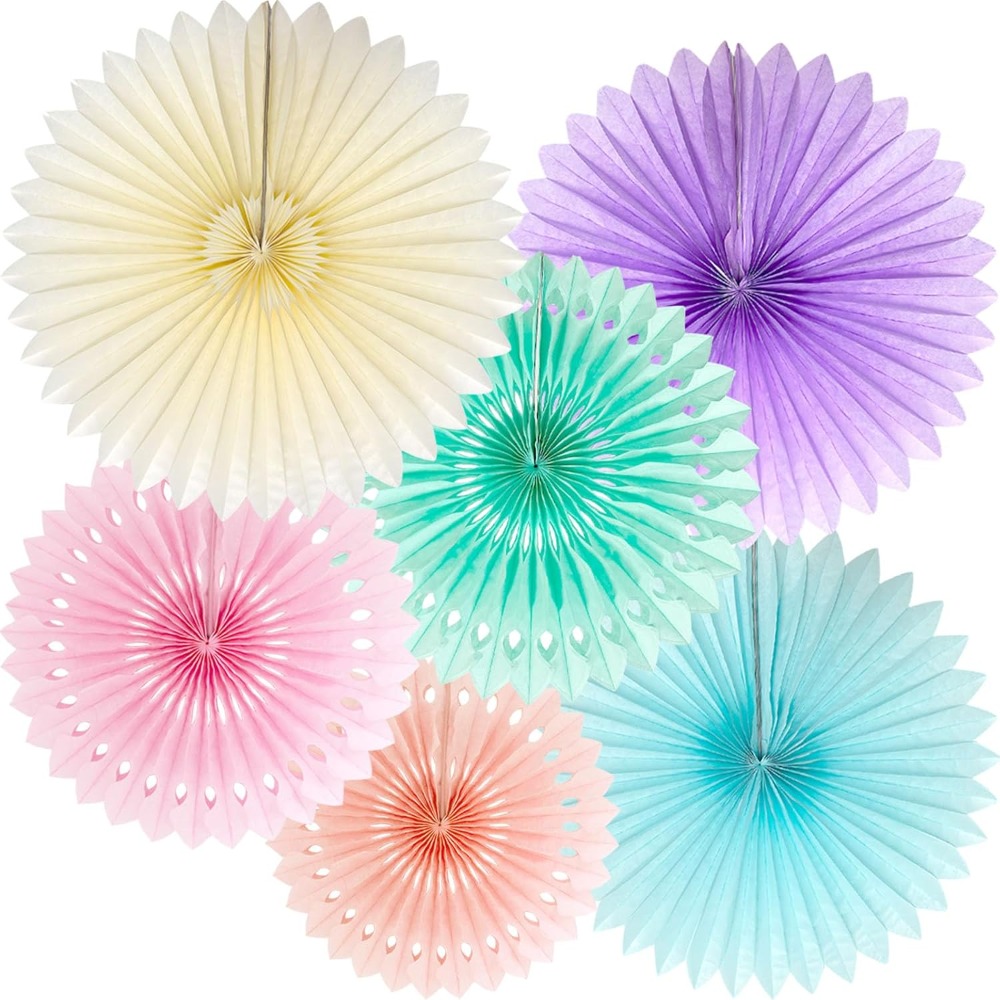 Pastel Rainbow Paper Fans Part - огляд і ціна Decor Lighting Fans