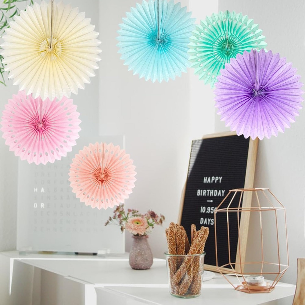 Pastel Rainbow Paper Fans Part - огляд і ціна Decor Lighting Fans